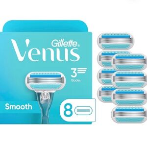 Gillette Venus Smooth Womens Razor Blade Refills - 8 Count